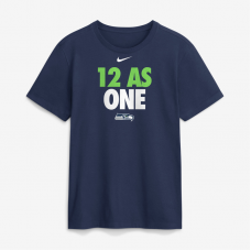 Seattle Seahawks Nike Navy 12 As One T-Shirt