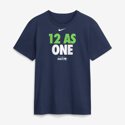 Seattle Seahawks Nike Navy 12 As One T-Shirt