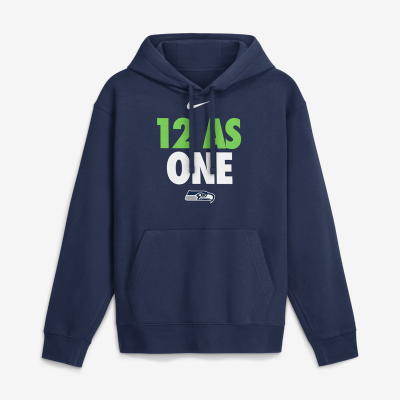 Seattle Seahawks Nike Navy 12 As One Hoodie