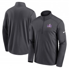 Кофта на короткой молнии Nike Super Bowl LVIII Pacer - Anthracite