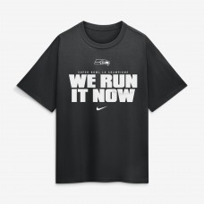 Seattle Seahawks Nike Black Super Bowl LX Champions Loose T-Shirt