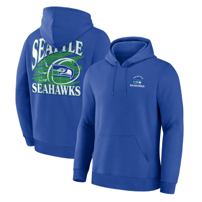 Толстовка Seattle Seahawks Fanatics Royal Classic Scribble Legacy Fleece