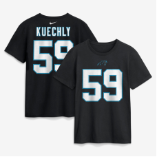 Футболка Carolina Panthers Luke Kuechly Nike Black Retired Name & Number Футболка Carolina Panthers Luke Kuechly Nike Black Retired Name & Number