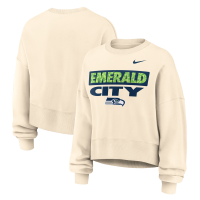 Женская Seattle Seahawks Nike Natural Deep Threat Phoenix Sweatshirt