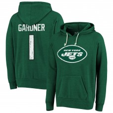 Толстовка Ahmad Sauce Gardner New York Jets Majestic Threads Name & Number Tri-Blend - Green