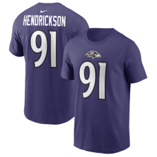 Футболка Baltimore Ravens Trey Hendrickson Nike Purple Name & Number Футболка Baltimore Ravens Trey Hendrickson Nike Purple Name & Number