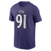 Футболка Baltimore Ravens Trey Hendrickson Nike Purple Name & Number