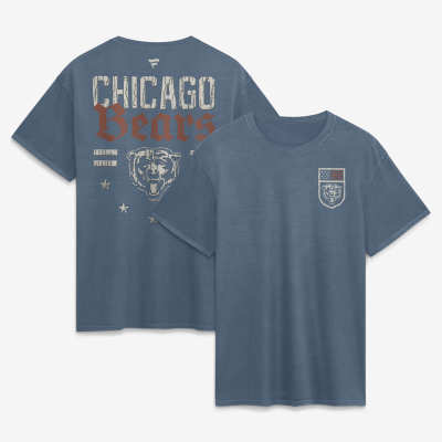 Футболка Chicago Bears Fanatics Blue Washed Americana