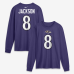 Футболка с длинным рукавом Baltimore Ravens Lamar Jackson Nike Purple Name & Number