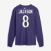 Футболка с длинным рукавом Baltimore Ravens Lamar Jackson Nike Purple Name & Number