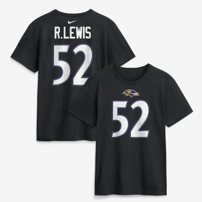 Футболка Baltimore Ravens Ray Lewis Nike Black Retired Name & Number