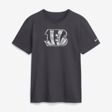 Футболка Cincinnati Bengals Nike Anthracite Fractal Logo Футболка Cincinnati Bengals Nike Anthracite Fractal Logo