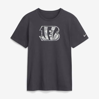 Футболка Cincinnati Bengals Nike Anthracite Fractal Logo