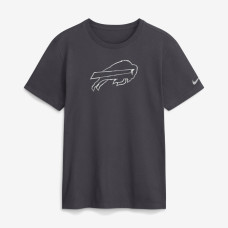 Футболка Buffalo Bills Nike Anthracite Fractal Logo Футболка Buffalo Bills Nike Anthracite Fractal Logo