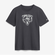 Футболка Chicago Bears Nike Anthracite Fractal Logo Футболка Chicago Bears Nike Anthracite Fractal Logo