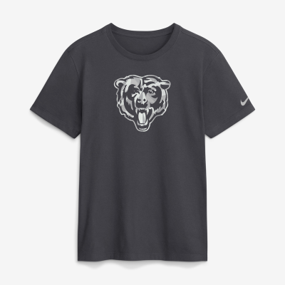 Футболка Chicago Bears Nike Anthracite Fractal Logo