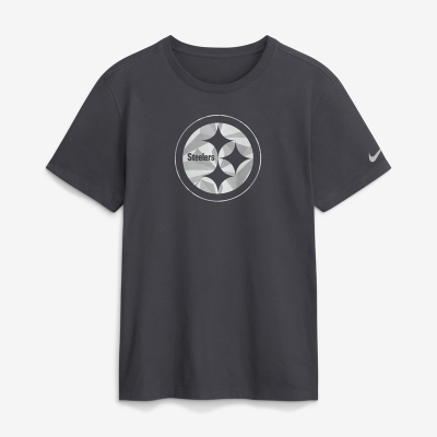 Футболка Pittsburgh Steelers Nike Anthracite Fractal Logo
