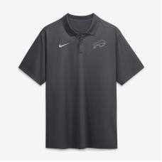Поло Buffalo Bills Nike Anthracite Fractal Logo Victory Dri-FIT