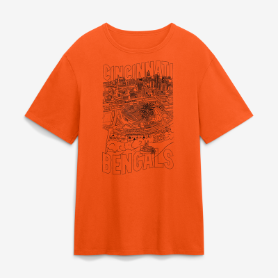 Футболка Cincinnati Bengals Fanatics Orange 2026 Open In Orange