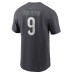 Футболка Cincinnati Bengals Joe Burrow Nike Anthracite Name & Number