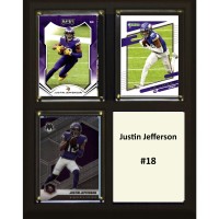 Minnesota Vikings Justin Jefferson 8 x 10 Trading Card Plaque