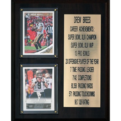 New Orleans Saints Drew Brees 8 x 10 Trading Card Plaque