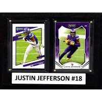 Minnesota Vikings Justin Jefferson 6 x 8 Trading Card Plaque