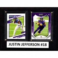 Minnesota Vikings Justin Jefferson 6 x 8 Trading Card Plaque