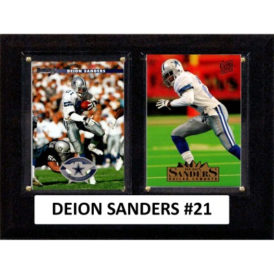 Dallas Cowboys Deion Sanders 6 x 8 Trading Card Plaque