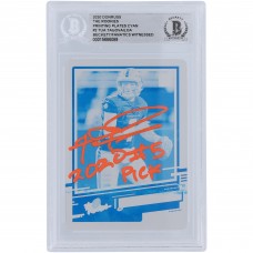 Tua Tagovailoa Miami Dolphins Autographed 2020 Panini Donruss The Rookies Cyan Printing Plate #2 #1/1 Beckett Fanatics Witnessed Authenticated Rookie Card with 2020 #5 Pick Inscription