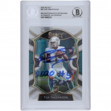 Tua Tagovailoa Miami Dolphins 2020 Panini Select Concourse #45 Beckett Fanatics Witnessed Authenticated Rookie Card with 2020 #5 Pick Inscription