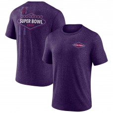 Футболка Super Bowl LVIII Las Vegas Tri-Blend - Heather Purple