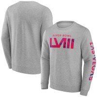Кофта Super Bowl LVIII Marble Wordmark Fleece Crew - Gray