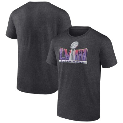 Футболка Super Bowl LVIII Trophy Dimension - Heather Charcoal