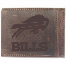 Buffalo Bills Brown Bifold Leather Wallet