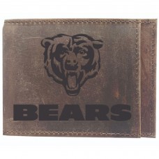Chicago Bears Brown Bifold Leather Wallet