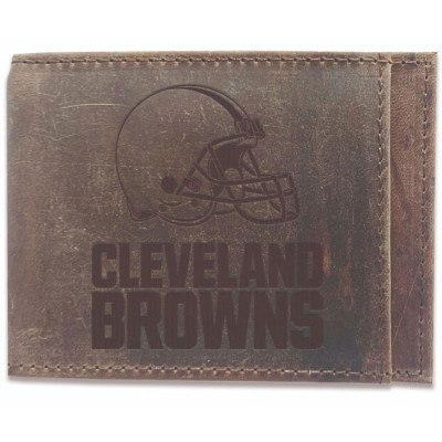 Cleveland Browns Brown Bifold Leather Wallet