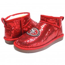 Ботинки San Francisco 49ers Cuce Womens Sequin Ankle - Red
