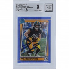 Pat Freiermuth Pittsburgh Steelers Autographed 2021 Panini Donruss Optic Blue Scope #232 Beckett Fanatics Witnessed Authenticated 9/10 Rookie Card