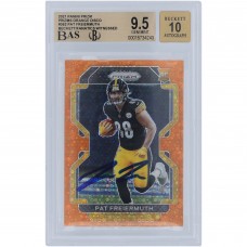 Pat Freiermuth Pittsburgh Steelers Autographed 2021 Panini Prizm Orange Disco #362 Beckett Fanatics Witnessed Authenticated 9.5/10 Rookie Card