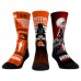 Cleveland Browns Stormtrooper & Darth Vader Rock Em Socks Three-Pack Star Wars Crew Socks Set