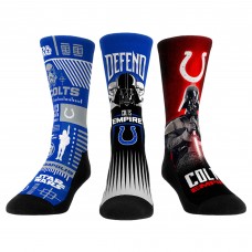 Три пары носков Stormtrooper & Darth Vader Indianapolis Colts Rock Em Socks Star Wars Crew 