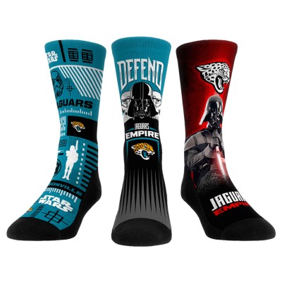 Три пары носков Stormtrooper & Darth Vader Jacksonville Jaguars Rock Em Three-Pack Star Wars