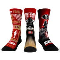 Три пары носков Stormtrooper & Darth Vader San Francisco 49ers Rock Em Socks Star Wars Crew