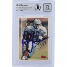 Marshall Faulk Indianapolis Colts Autographed 1994 Topps #445 Beckett Fanatics Witnessed Authenticated 10 Rookie Card