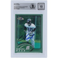 Ed Reed Baltimore Ravens Autographed 2002 Topps #353 Beckett Fanatics Witnessed Authenticated 10 Rookie Card