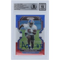 Azeez Ojulari New York Giants Autographed 2021 Panini Prizm Red White & Blue #386 Beckett Fanatics Witnessed Authenticated 10 Rookie Card