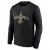 Футболка с длинным рукавом New Orleans Saints Advance to Victory - Black