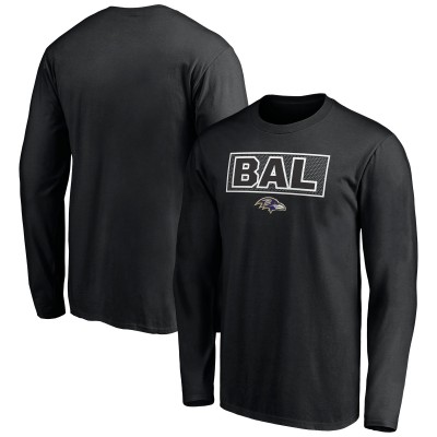 Футболка с длинным рукавом Baltimore Ravens Squad Throwbacks - Black