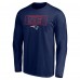 New England Patriots Navy Squad Throwbacks Long Sleeve T-Shirt